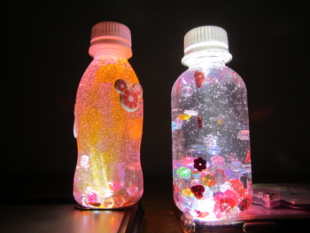 手作り感覚ボトル作ってみた✨🧸 スヌーズレン感覚ボトル発達ゆっくりさん発達障害TikTok