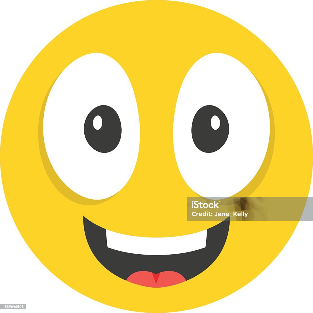キュートな表情の黄色の顔文字アイコン ー喜びと笑顔ーのイラスト素材FYI04765780ストックフォトの QleanMarket キュリンマーケット