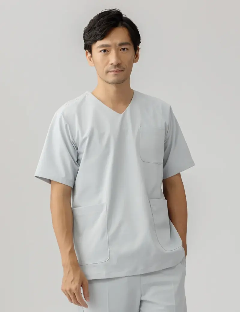 スクラブ 白衣 メンズ 男性用 ナガイレーベン 男子スクラブ LX-4177 医療 制服 ユニフォーム 医者 医師