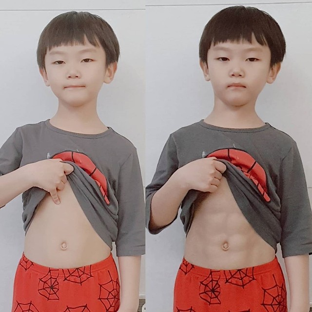 腹筋みせてキッズキックボクシングCapCutTikTok