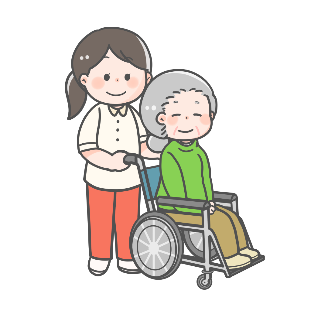 介護福祉士・ヘルパー 女性2 介護・医療 みさきのイラスト素材 - 素材屋イラストブログ