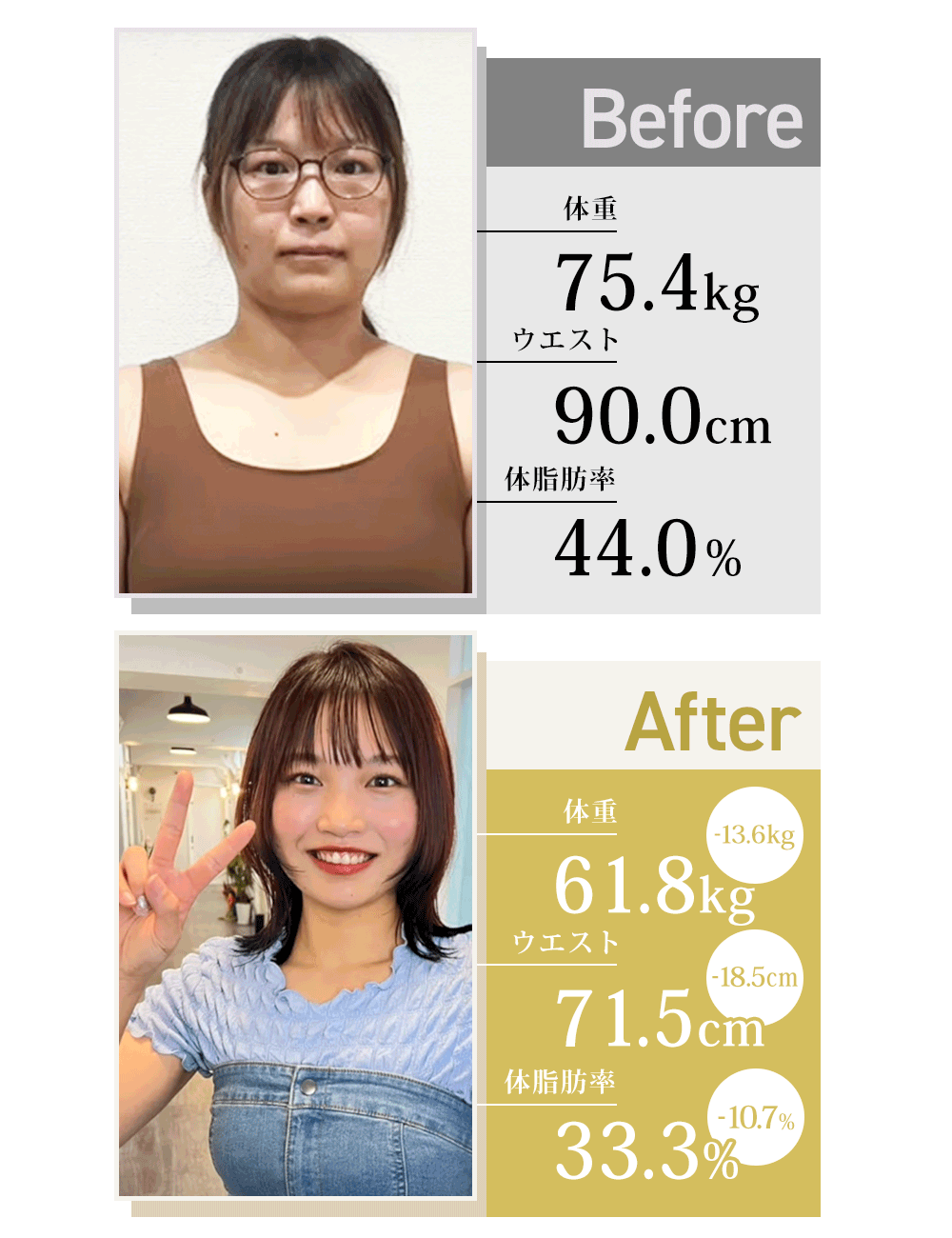 お客様ビフォーアフタ