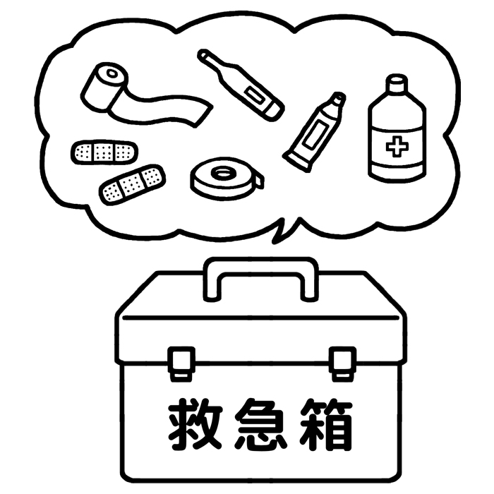 かわいいほっとする救急箱のイラスト素材無料ダウンロード IllustCute