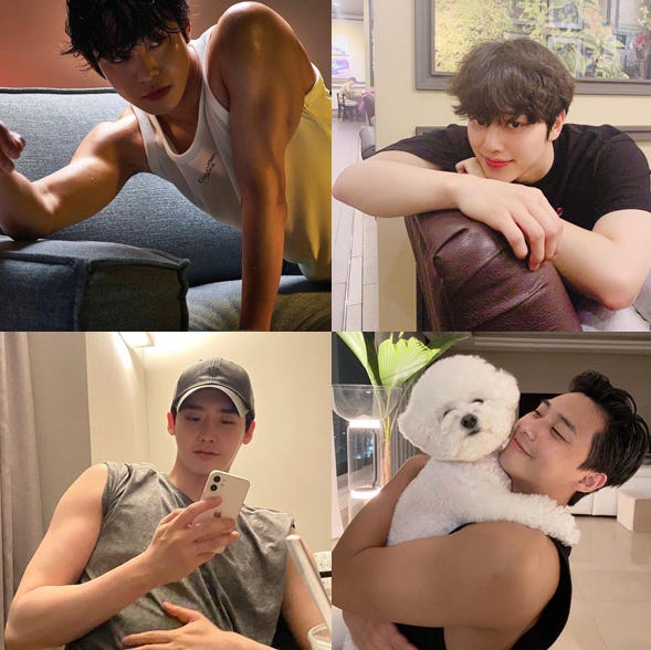 おはようございます😊, 今日はムキムキのチソンssi💪💪, 若い時から筋トレ大好きだった, みたいですね💕, 脇の下もツルツルで綺麗👀✨,今日も素敵な休日を❣️,justinjisung Koreanactor jisungチソン チソン大好き 韓国ドラマ 韓国俳優 カッコいい,지싱 池晟 love