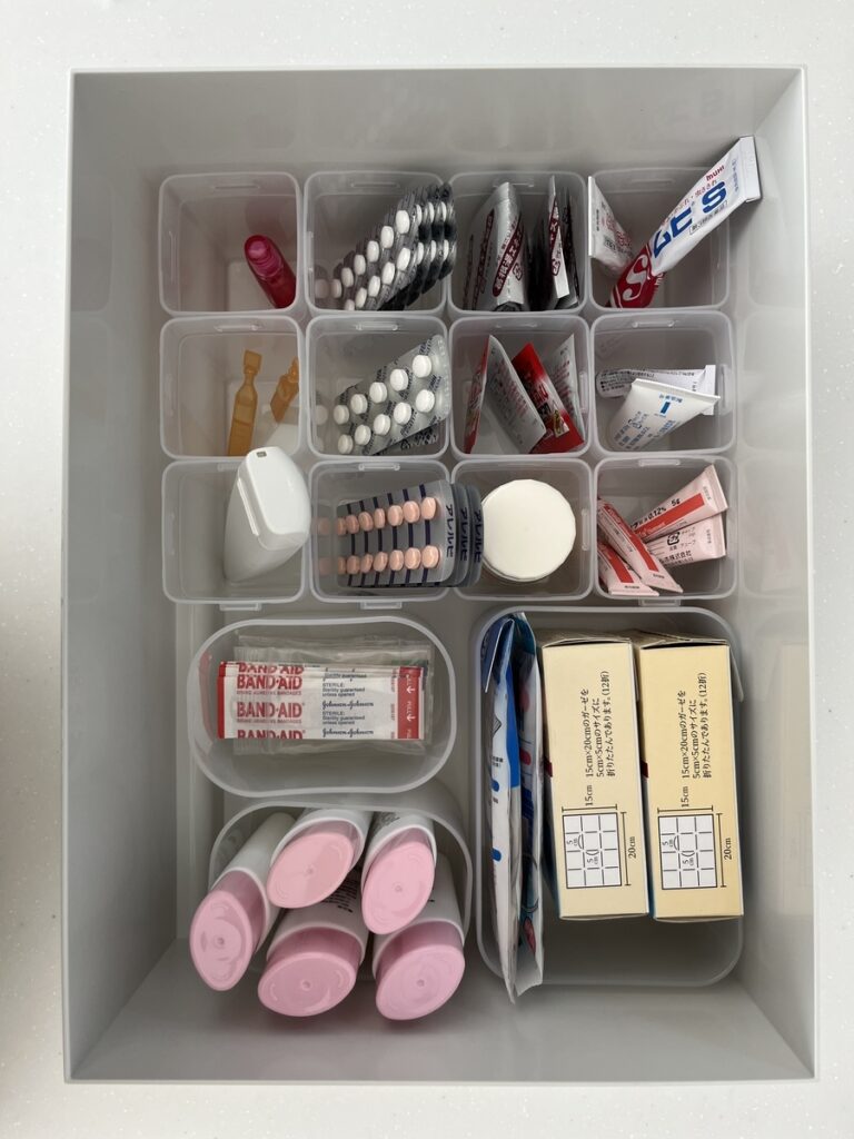 サプリ＆薬の収納 無印の「ポリプロピレン小物ケースSS」が、ピルケースにぴったりだった！すっきり、さっぱり