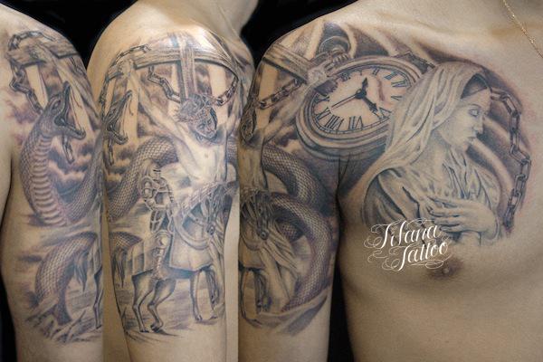 マリア様👼🏼 ⁡⁡⁡ art artworkillustrationtattoo tattooart tattooartist アートタトゥー イラスト イラストレーター 彫り師 彫師 女彫り師 女性彫り師名古屋タトゥー⁡タトゥー女子 ⁡