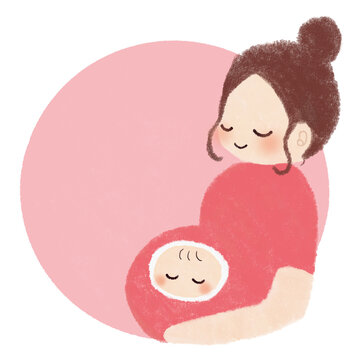 マタニティマークを付けた人のイラストかわいいフリー素材集 いらすとや