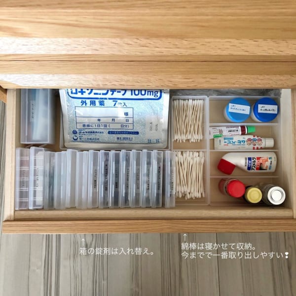 ダイソー・セリア・無印良品で薬収納「このクオリティはすごい」「すごくラク」アイデア4選たまひよ