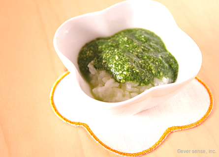 食べるをはぐくむ はじめて離乳食 冷凍ほうれん草でらくらく離乳食♪│「健康な食」をデザインする ビオサポレシピ