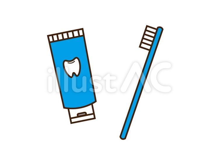 歯磨き粉のフリーイラスト - 口腔ケアの無料素材 - チコデザ