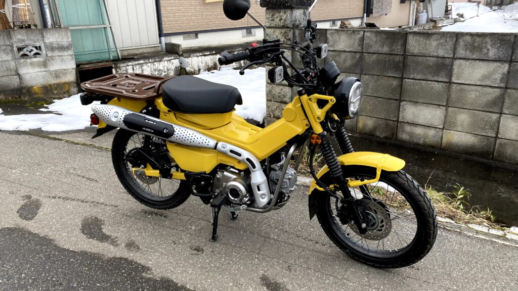 黄色にした🛵毎日が休みで羨ましい専属メカニック🔧ct125ハンターカブ幸せの黄色いハンカブ専属メカニックは毎日休みうらやま一生乗るやつローライダーstfxlrstハーレーダビッドソンガレージガレージライフカブカブ主カブ主総会ガレージの