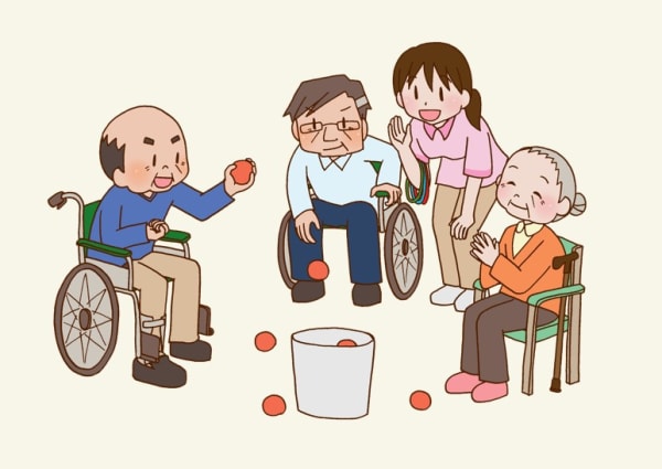 高齢者室内レクリエーション トイレットペーパーの芯とお手玉を使って『バランス棒』オンラインレクリエーション介護士のchibiike