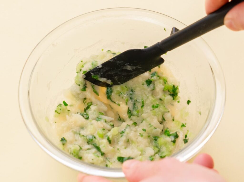 チーズと青のりのじゃがいももち