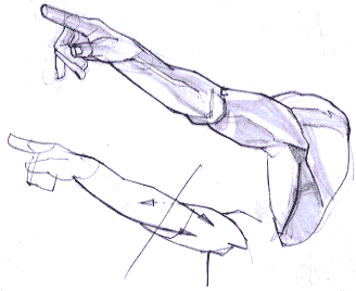 ポーズのついた腕の描き方3つのコツシジストラボ