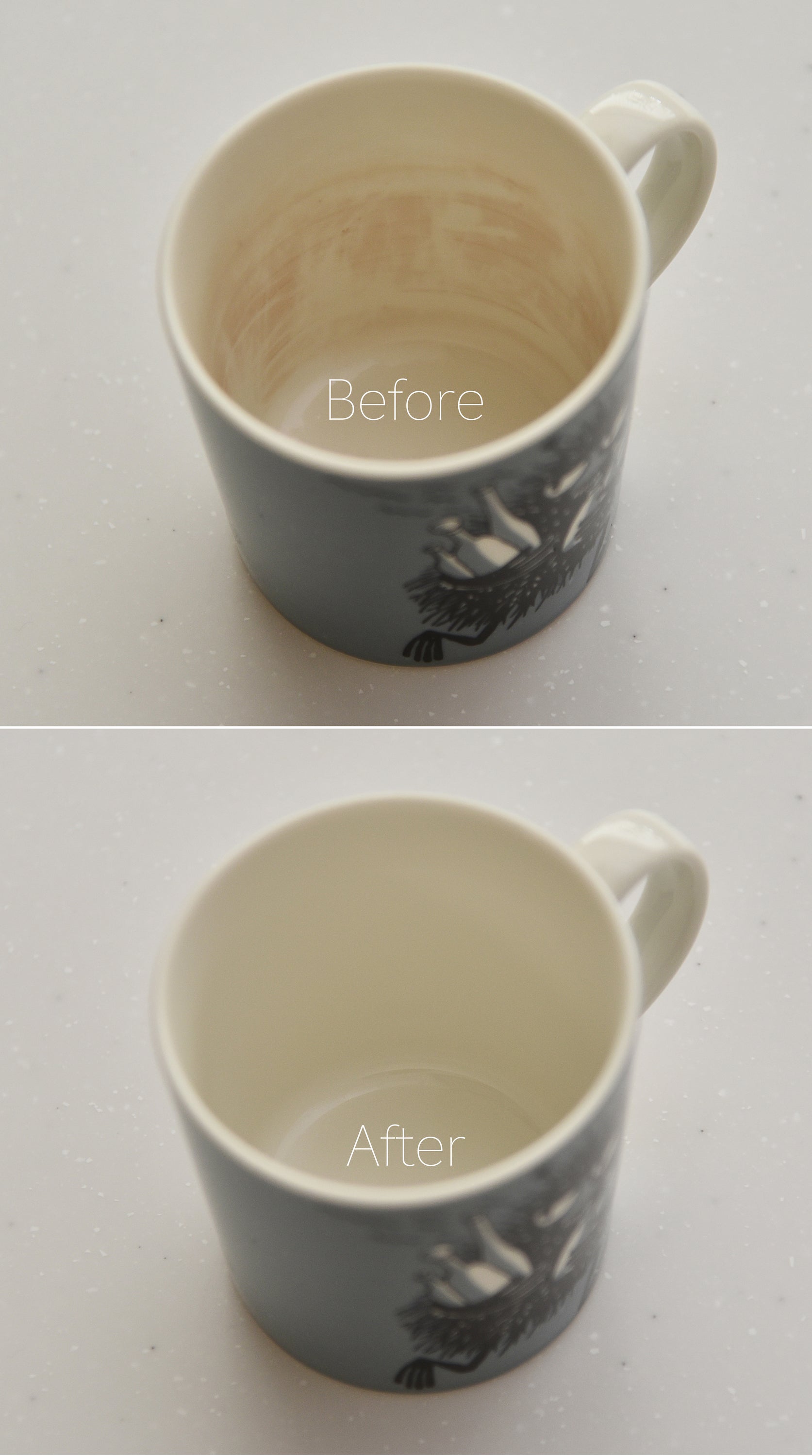 お家で簡単にカップをきれいにする方法を試してみた