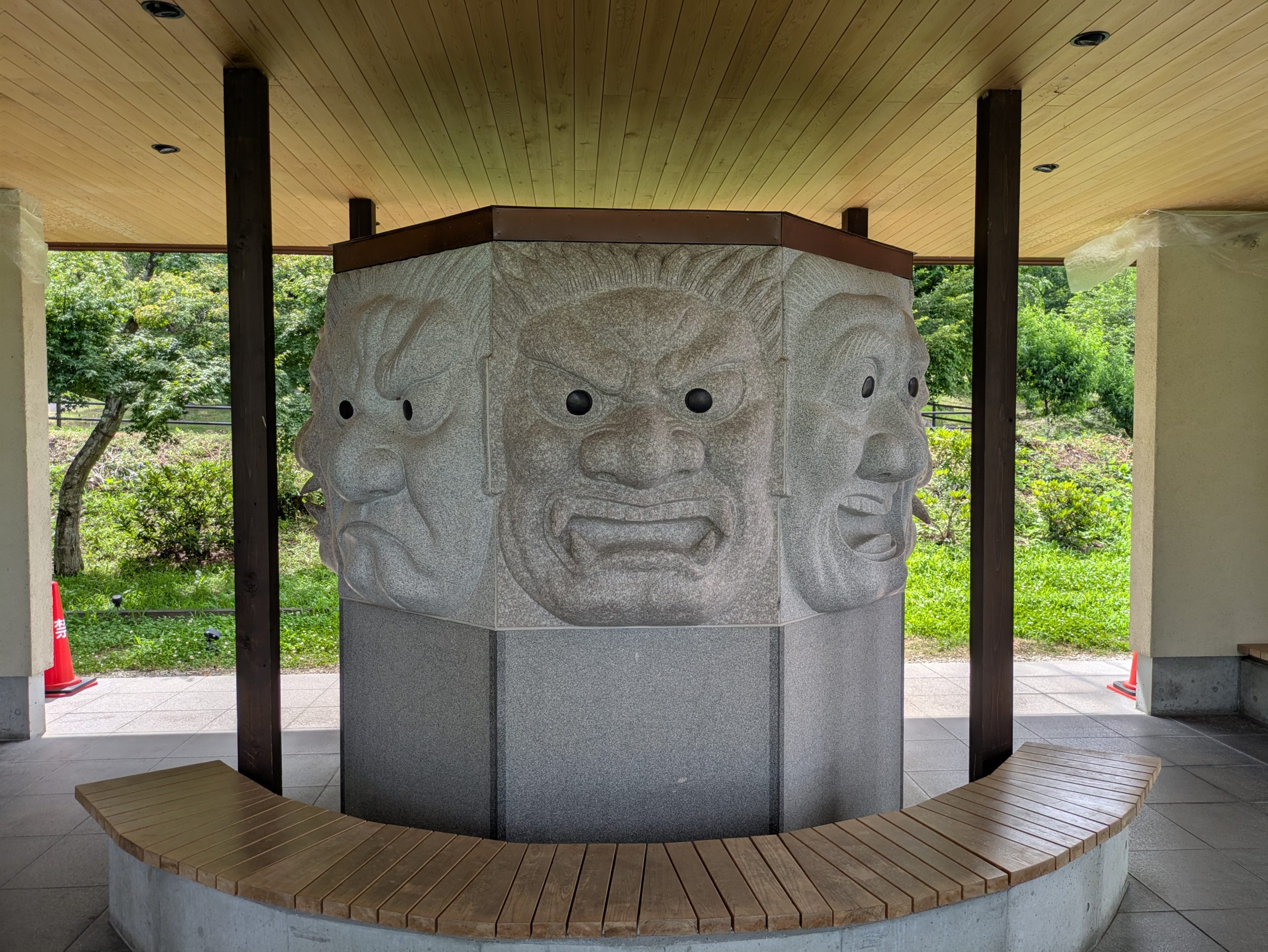 安曇野の農園八面大王足湯テープカットセレモニーあづみ野小林農園