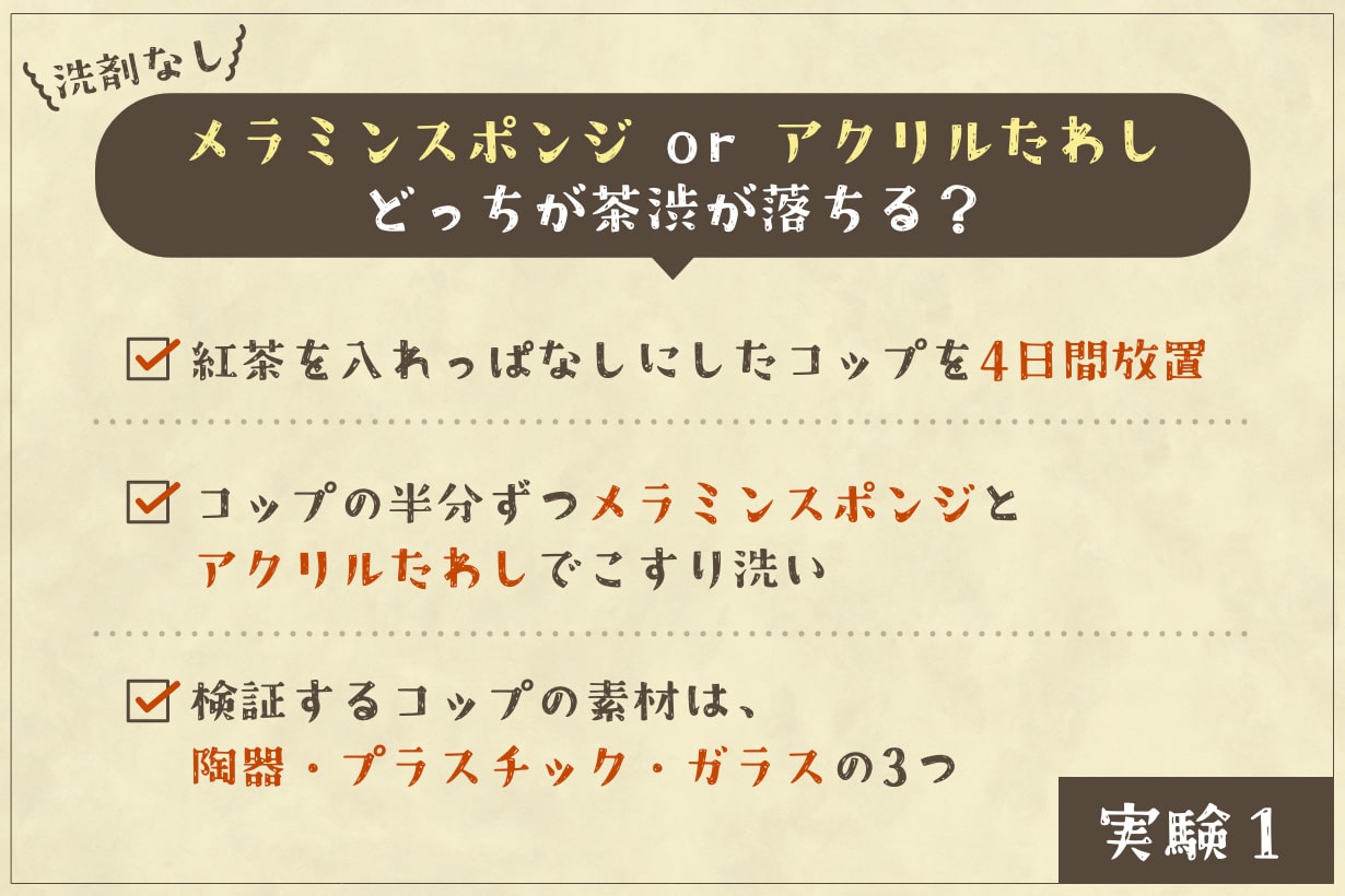 コーヒーサーバーやマグカップのコーヒー渋や茶渋の汚れを落とす方法！の巻