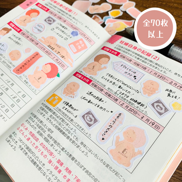 30円で簡単にできる エコー写真で母子手帳をかわいくする方法！&あんふぁん