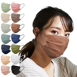 楽天市場カラーマスク ブラウンマスク 3層不織布マスク おしゃれマスク 茶色 男女兼用 個別包装 5枚入 プリーツマスク 耳が痛くならない チーク マスク 血色マスク 小顔 使い捨て : マスク本舗