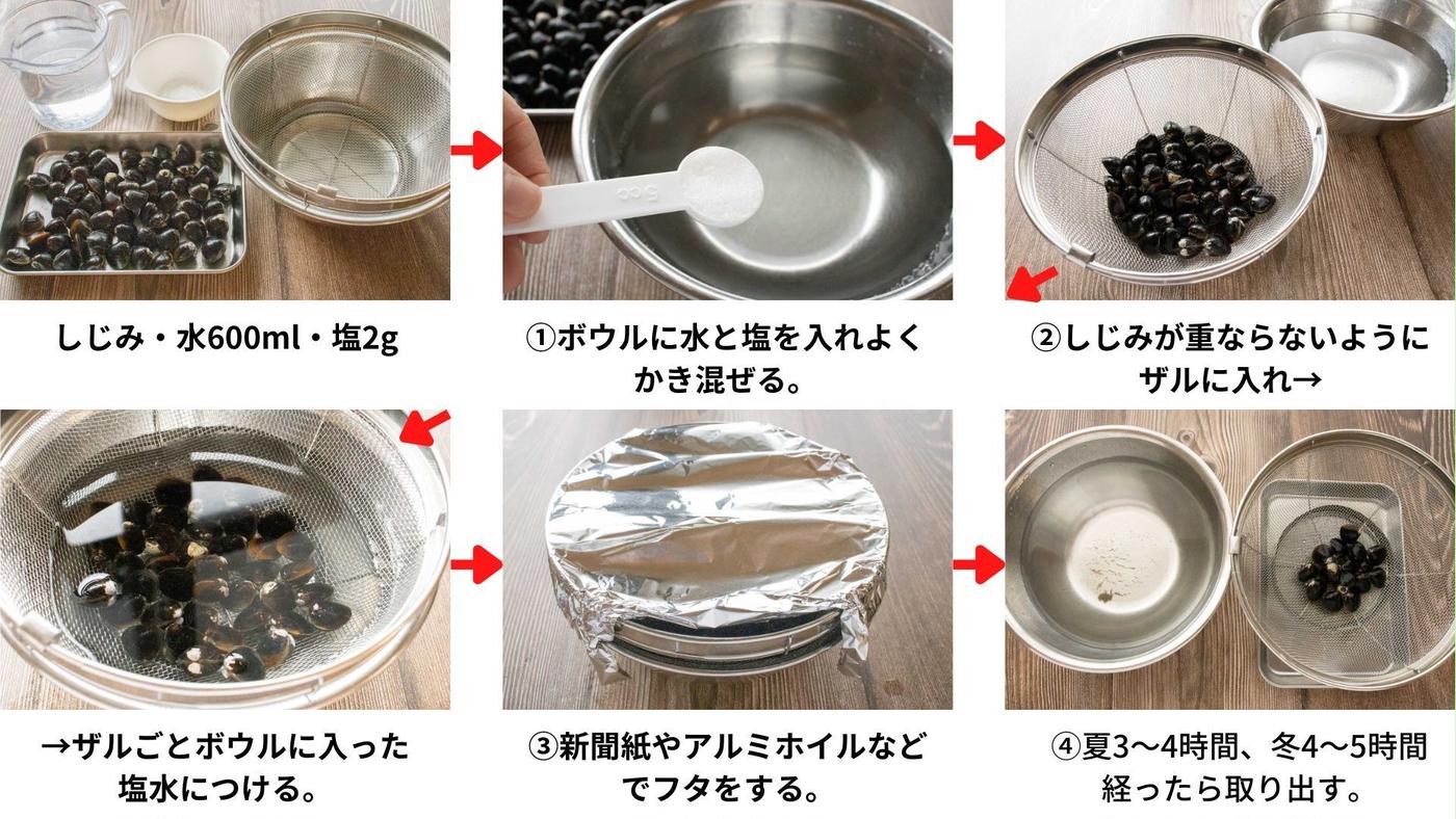 あさりの砂抜きが5分で完了する簡単レシピ