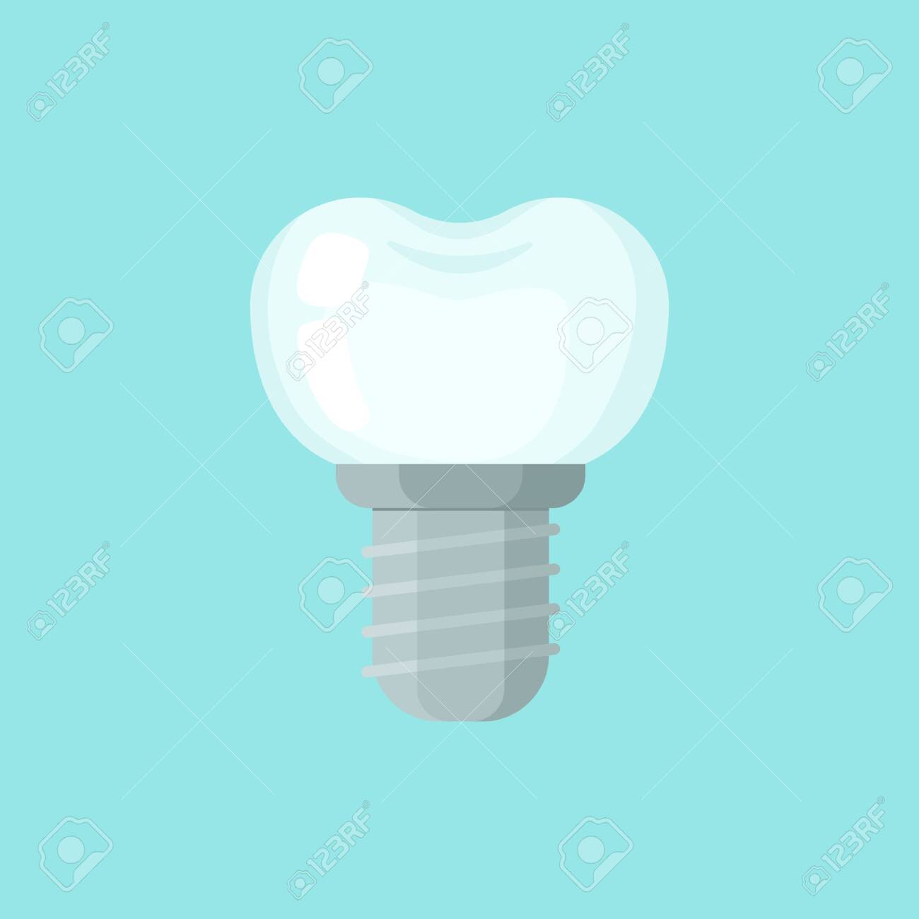 かわいい漫画歯インプラントは異なる絵文字のイラスト素材・ベクター Image 68838868