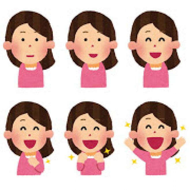 表情筋 一覧 前方イラスト - No: 24019231無料イラスト・フリー素材なら「イラストAC」