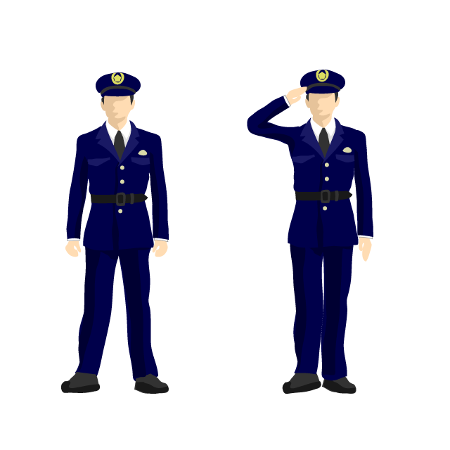 敬礼をする警察官 写真素材6786558- フォトライブラリ