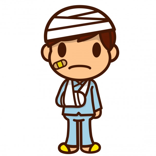 怪我をしている男の子のイラストかわいいフリー素材集 いらすとや