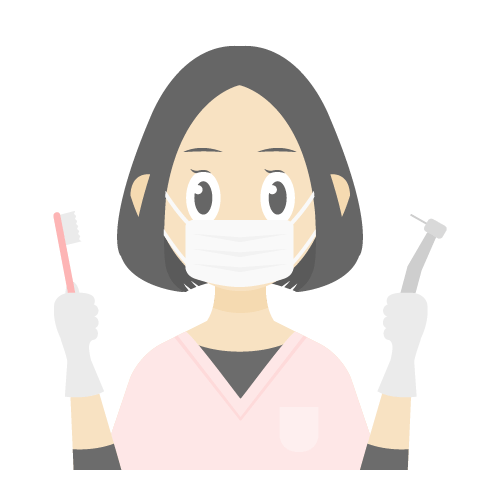 歯科衛生士イラストレイン🚂 - イラスト無料素材