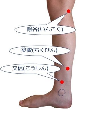 家庭でできるつぼケア つぼの位置 ⑤ 下肢部 足