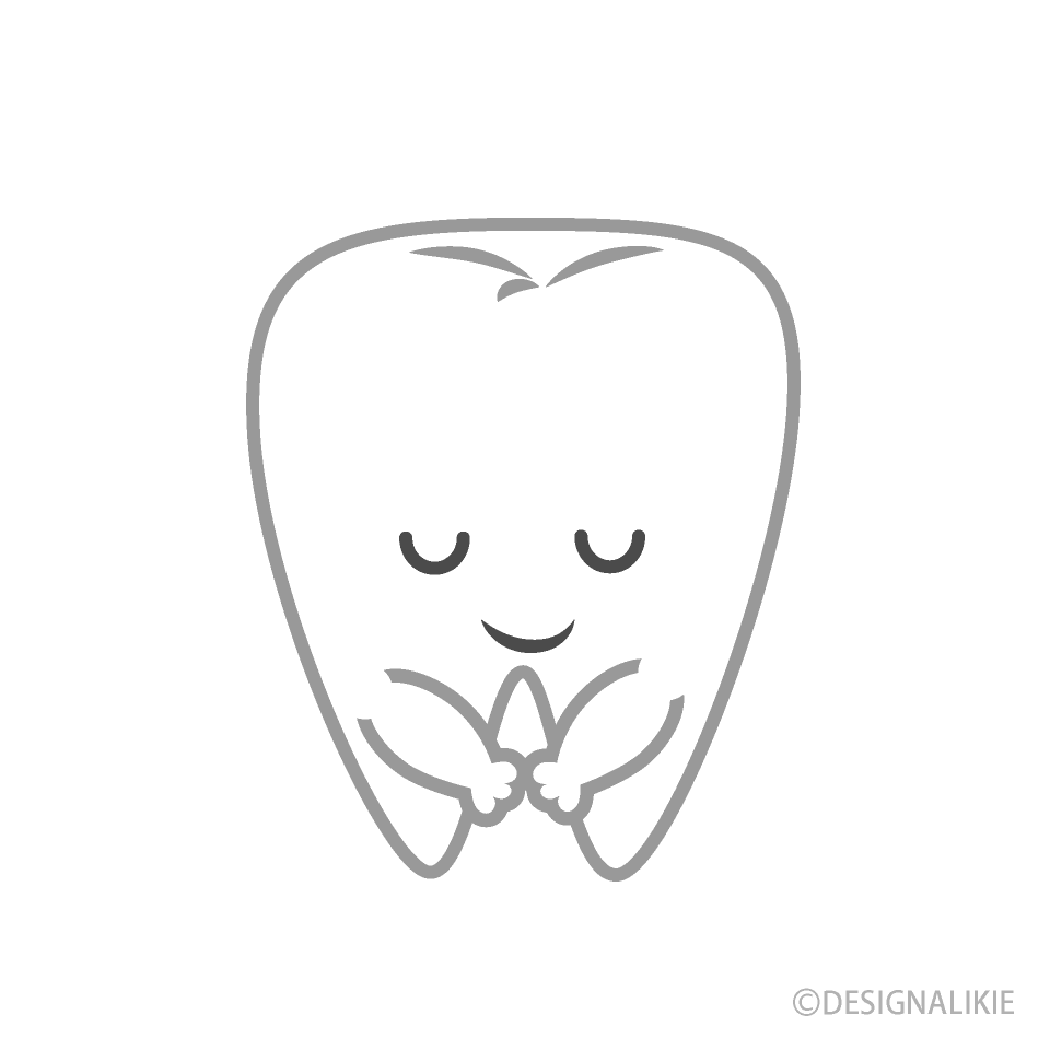 歯を守る歯科衛生士 歯科素材.com 歯医者さん向け無料イラスト