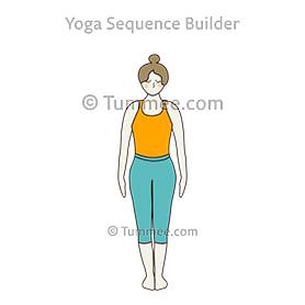 ヨガをする女性 山のポーズ のイラスト素材72084867- PIXTA