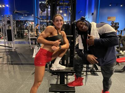 カイグリーン180kg胸トレベンチプレスおさげ三つ編みTikTok