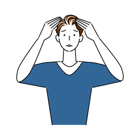 前頭部がスカスカな男性 薄毛イラスト - No: 23812457無料イラスト・フリー素材なら「イラストAC」