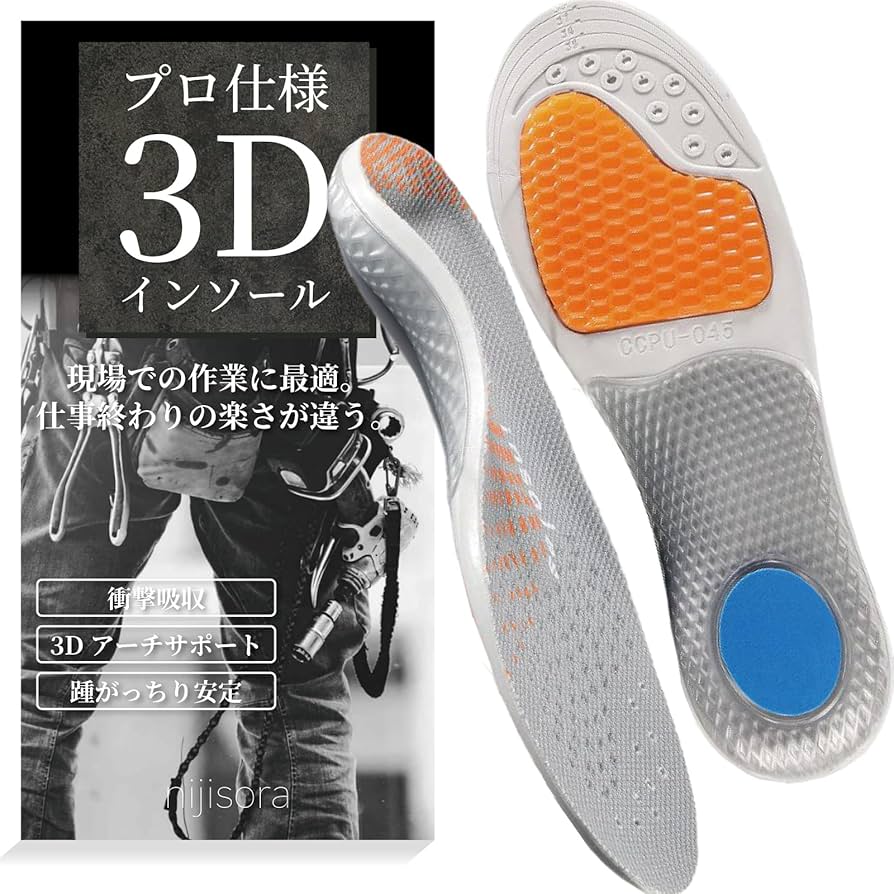 アシックス インソール 通販 メンズ レディース スニーカー 安全靴 ウィンジョブ asics 作業靴用 滑り止め付き 抗菌 抗カビ 立体成型中敷疲れにくい 衝撃吸収 立ち仕事 インナーソール 薄い 薄型 3D中敷 洗える 滑 4S 22.5001.ブラック : BACKYARDFAMILYJAL Mall