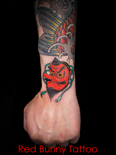 お面・般若・天狗東京 タトゥースタジオ 吉祥寺 Red Bunny Tattoo タトゥーデザイン・タトゥー画像