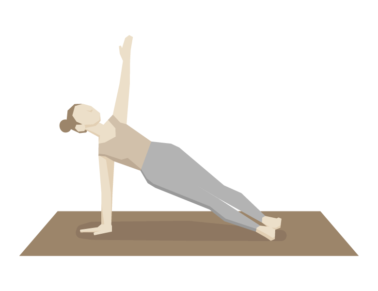 ヨガのポーズをする女性のイラスト・ストレッチ・かわいい – フリーイラスト素材集・かわいいみやストック・西宮市のイラストレーター・商用利用可