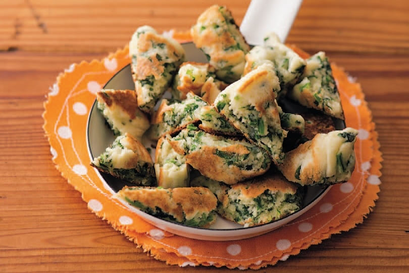 ほうれん草のお浸し 取り分け離乳食レシピ- 宮津市ホームページ