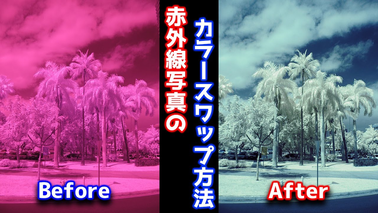 赤外カラー撮影色変換方法