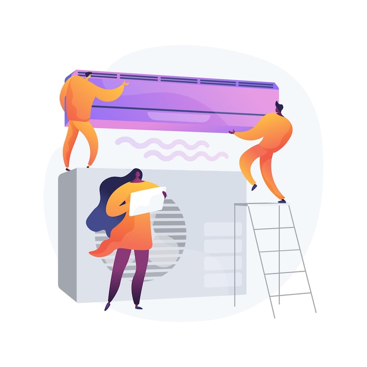 エアコン清掃業者男性イラスト - No: 2573884無料イラスト・フリー素材なら「イラストAC」