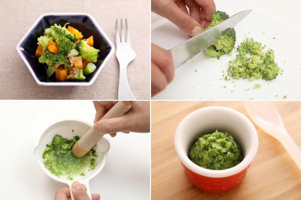 離乳食初期 5〜6ヵ月 ブロッコリーペーストのレシピ