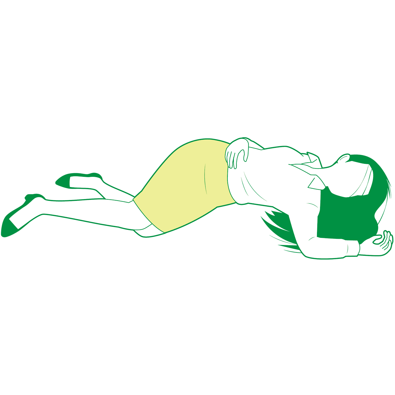 仰向けで倒れている男性①のイラスト素材48520936- PIXTA