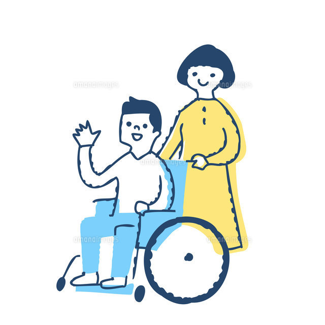 障害者の成熟した人の概念のアクティブなライフスタイル。遊び心のあるベクトルイラストを前に乗るヒーローマントで幸せな白髪の車椅子の女性の笑顔Premiumベクトル素材