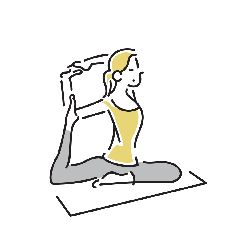 ヨガをする女性イラスト無料イラスト・フリー素材なら「イラストAC」