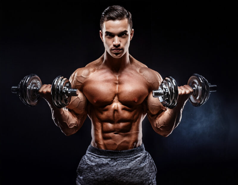 筋トレしている人 男 のイラスト商用可・フリーイラスト素材集ちょうどいいイラスト