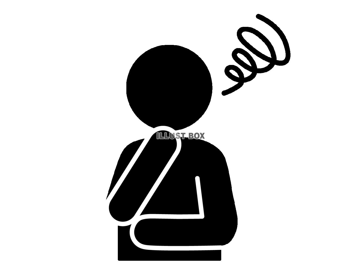 悩んでいる女性 11031046288 の写真・イラスト素材アマナイメージズ