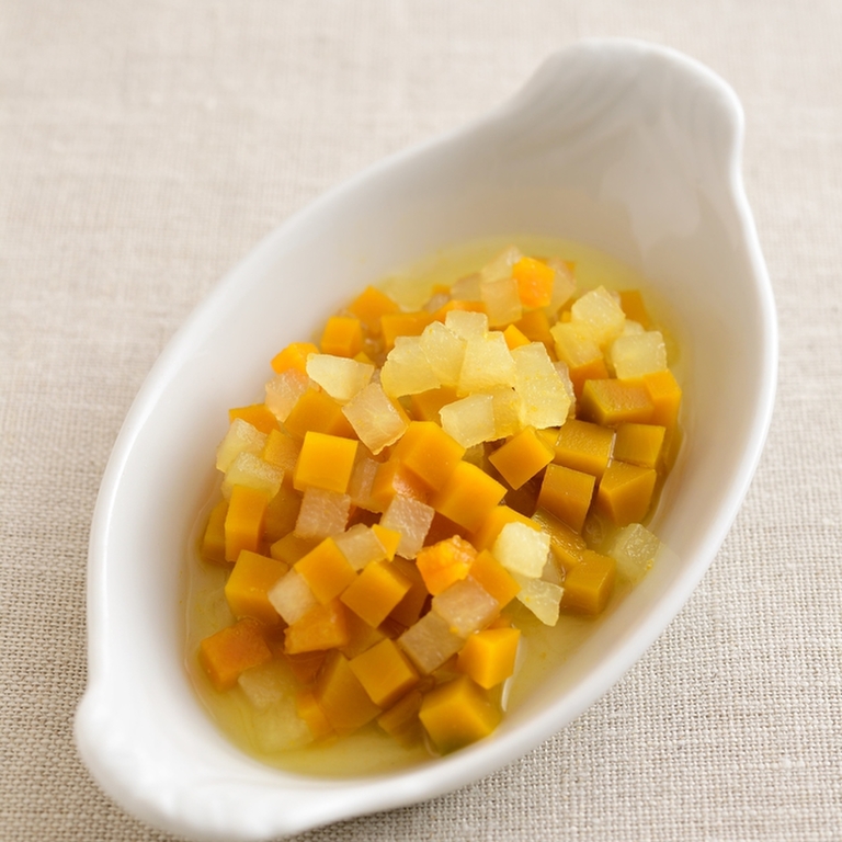 離乳食中期〜レンジでカボチャの冷凍保存