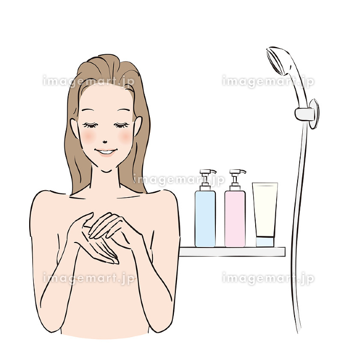 スキンケアする女性 美容のイメージのイラスト素材87896144- PIXTA