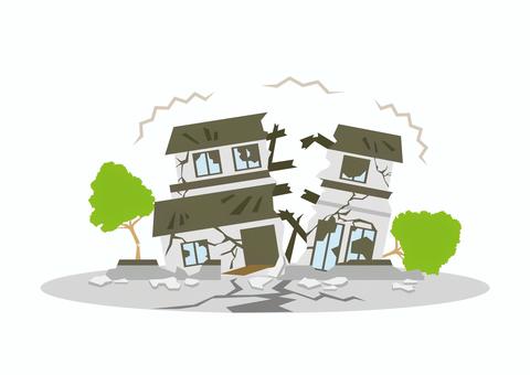 災害 地震 住宅 セット 災害・シリーズ のイラスト素材22024306- PIXTA
