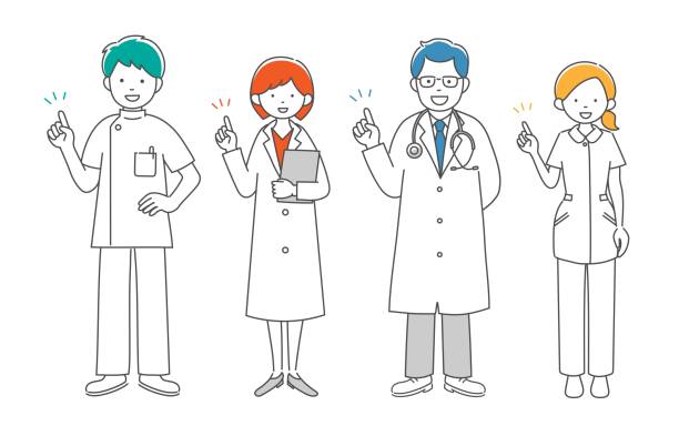 薬剤師と薬：イラスト無料